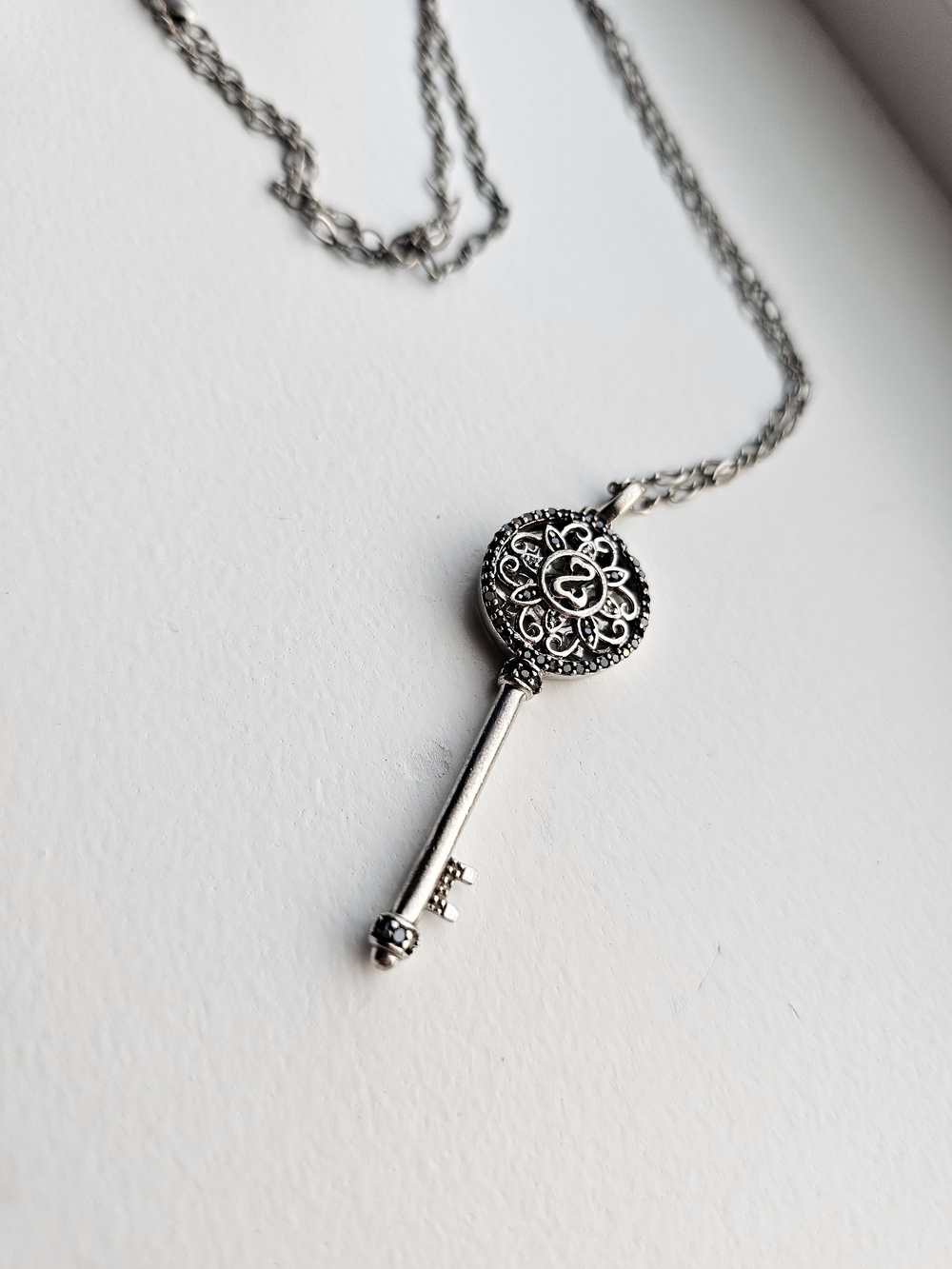 Jane Seymour Open Heart Key Pendant Necklace